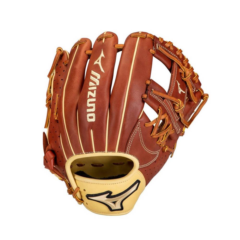 Panske Rukavice Mizuno Prime Elite Infield 11.5" Baseball Hnede Vypredaj EQUW52089
